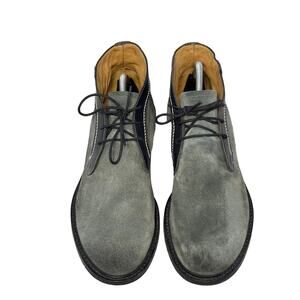 7 for All Mankind for Men: Cruz Oxford Grey Suede Leather Ankle Boots 8 US